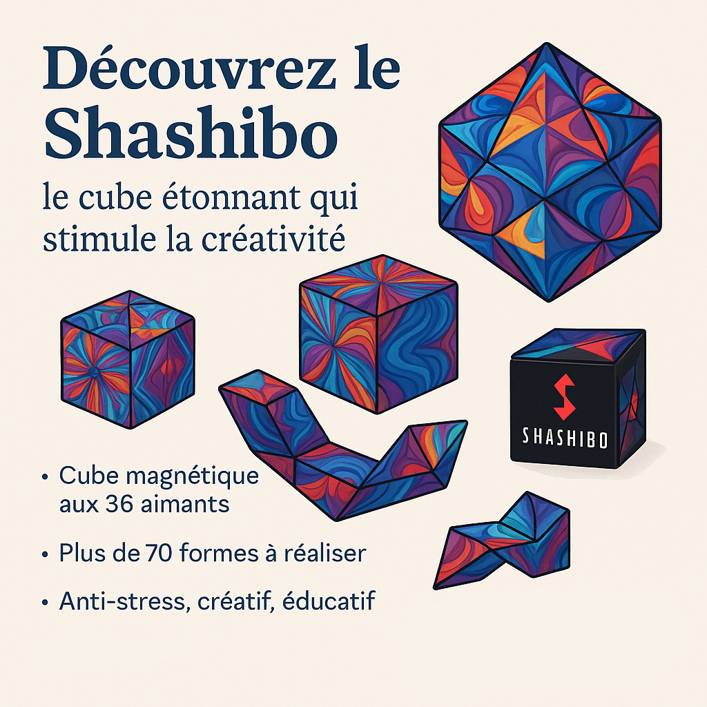 Découvrez le Shashibo : le cube étonnant qui stimule la créativité